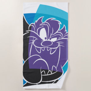 TAZ™ Tongue Out Stylized Beach Towel