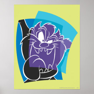 TAZ™ Tongue Out Stylized Poster
