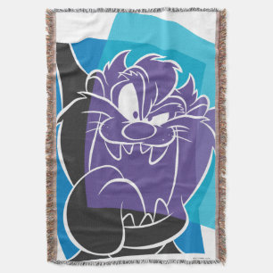 TAZ™ Tongue Out Stylized Throw Blanket