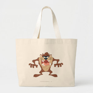 TAZ™ Toothy Grin Large Tote Bag