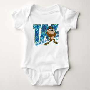TAZ™ Tornado Terror Plaid Baby Bodysuit