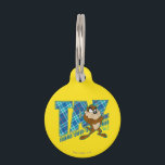 TAZ™ Tornado Terror Plaid Pet Name Tag<br><div class="desc">LOONEY TUNES™ | Check out this TAZ™ Tornado Terror Plaid artwork! Click the customize button to begin personlizing your very own LOONEY TUNES™ merchandise!</div>