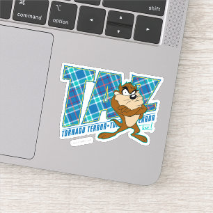 TAZ™ Tornado Terror Plaid Sticker