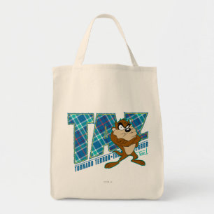 TAZ™ Tornado Terror Plaid Tote Bag