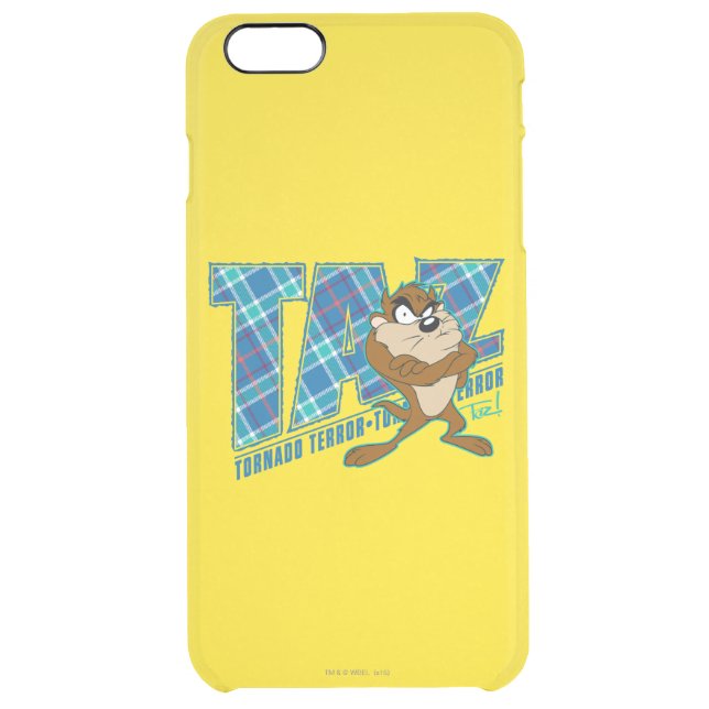 TAZ™ Tornado Terror Plaid Uncommon iPhone Case (Back)