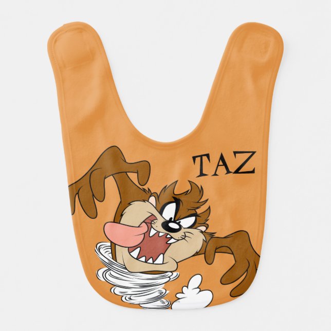 TAZ™ Whirling Tornado Baby Bib (Front)