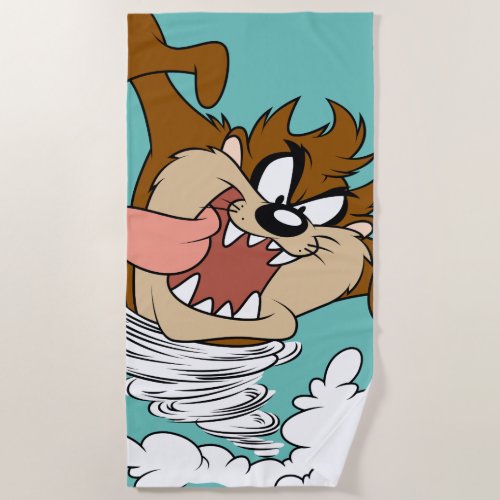 TAZ Whirling Tornado Beach Towel