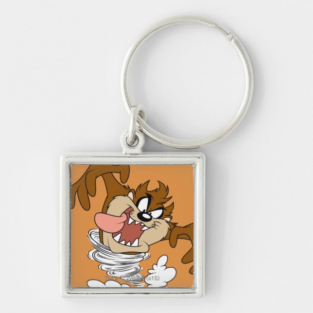 TAZ™ Whirling Tornado Keychain (Front)