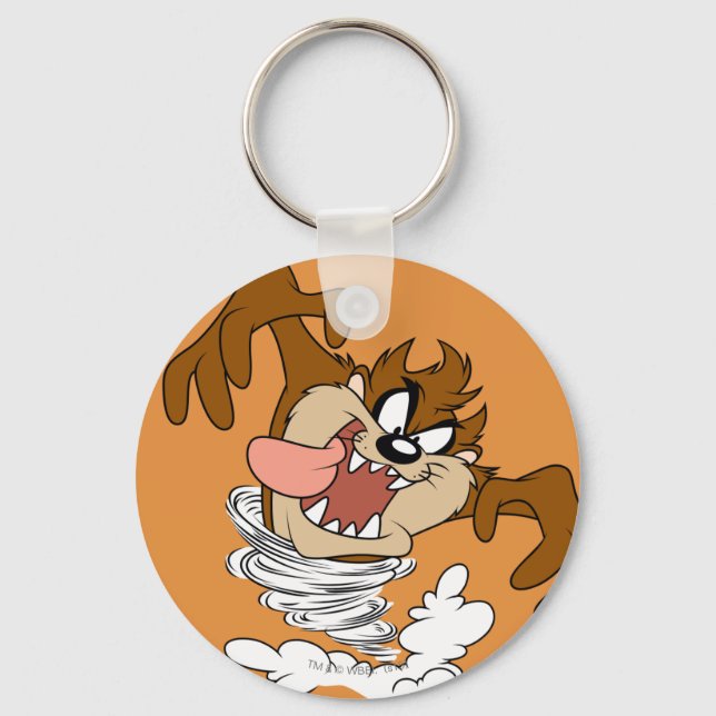 TAZ™ Whirling Tornado Keychain (Front)