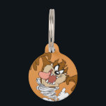 TAZ™ Whirling Tornado Pet ID Tag<br><div class="desc">Give your pet some classic Looney Tunes flair with this Taz "Whirling Tornado" pet ID tag! Featuring the Tasmanian Devil in a wild and energetic tornado pose, this design perfectly captures Taz’s chaotic and playful personality. Made from durable materials, this pet ID tag is both stylish and functional, ensuring your...</div>