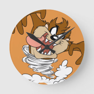 TAZ™ Whirling Tornado Round Clock