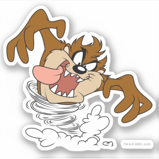 TAZ™ Whirling Tornado Sticker | Zazzle