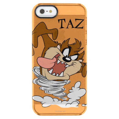 TAZ Whirling Tornado Clear iPhone SE55s Case
