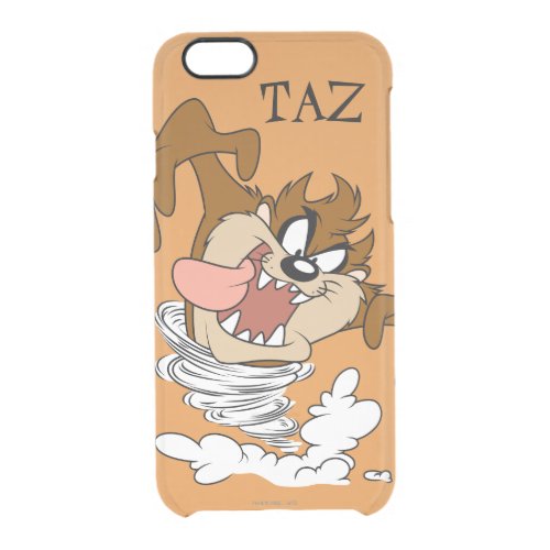 TAZ Whirling Tornado Clear iPhone 66S Case