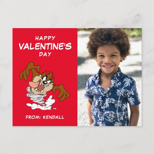 TAZ™ Whirling Tornado | Valentine's Day Postcard (Front)