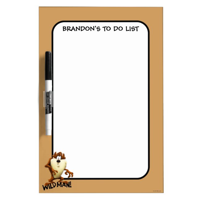 TAZ™- Wild Man Dry Erase Board (Front)