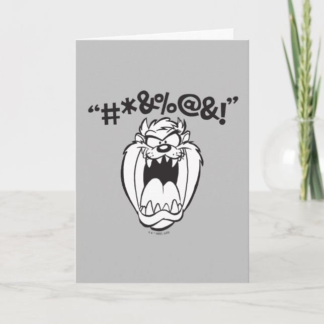 TAZ™ Yelling Expletives Card (Front)