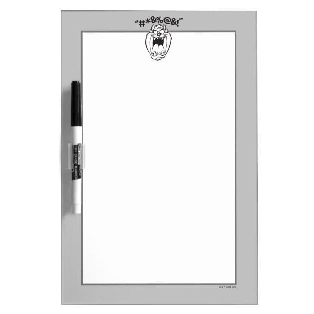 TAZ™ Yelling Expletives Dry Erase Board (Front)