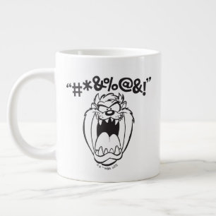 TAZ™ Yelling Expletives Giant Coffee Mug