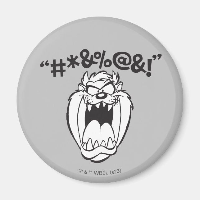TAZ™ Yelling Expletives Magnet (Front)