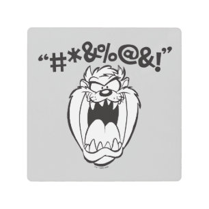 TAZ™ Yelling Expletives Metal Print