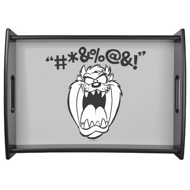 TAZ™ Yelling Expletives Serving Tray (Front)