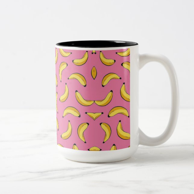 Taza Banana Bicolor Two-Tone Coffee Mug (Right)