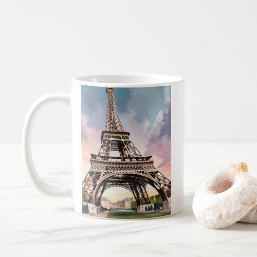 Taza Chibi Paris with Eiffel Tower Coffee Mug