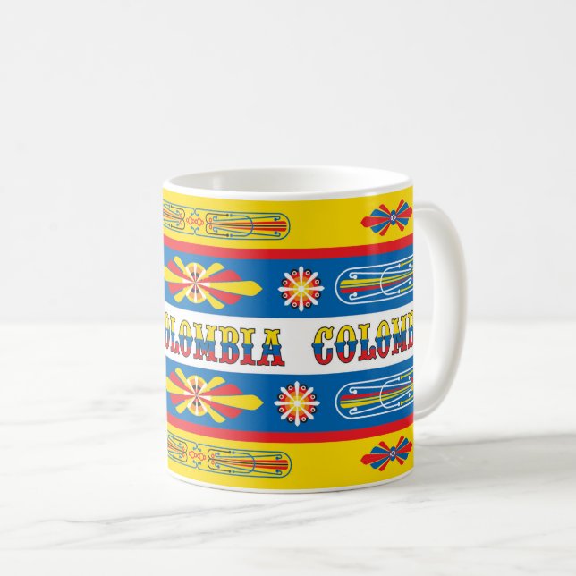 Taza con diseño bus Chiva Colombiana Coffee Mug (Front Right)