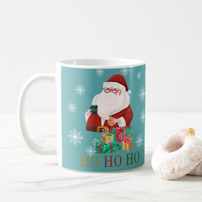 Taza de café de Navidad Coffee Mug (With Donut)