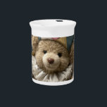 Taza de café latte beverage pitcher<br><div class="desc">his Bear Pillow is a unique and charming piece, handmade with love and attention to detail. Featuring a plush bear in 3D, this adorable toy is paired with a colorful hat and 'LOVE' lettering, making it the perfect accessory for any baby room. Exclusive to Zazzle, this design not only adds...</div>