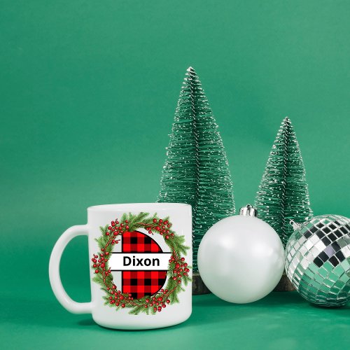 Taza de navidad  personalizada con letra D  Coff Coffee Mug
