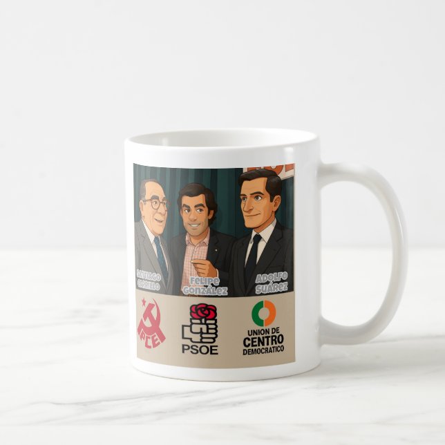Taza de Santiago Carrillo y la Transición Coffee Mug (Right)