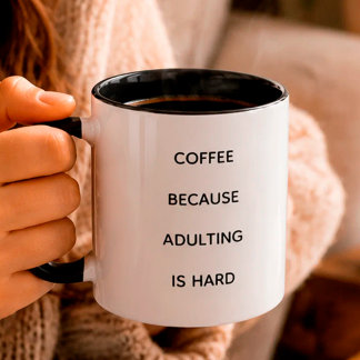 Taza Dicho Divertido Café editable Mug