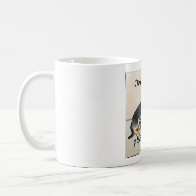 Taza dime como eres con los animales coffee mug (Left)