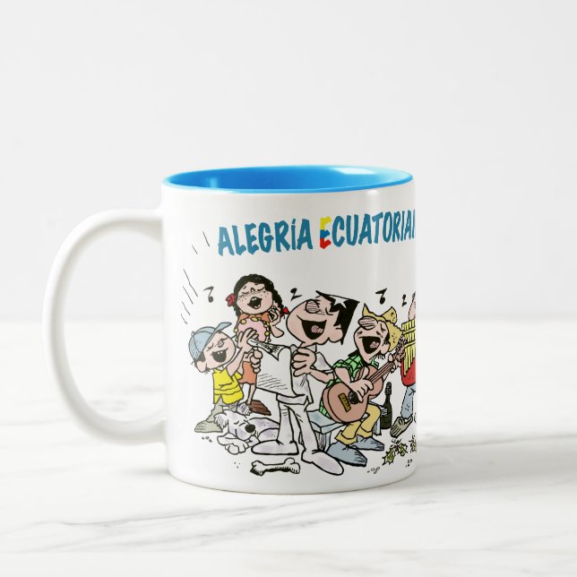Taza JP and Friends Two-Tone Coffee Mug (Left)