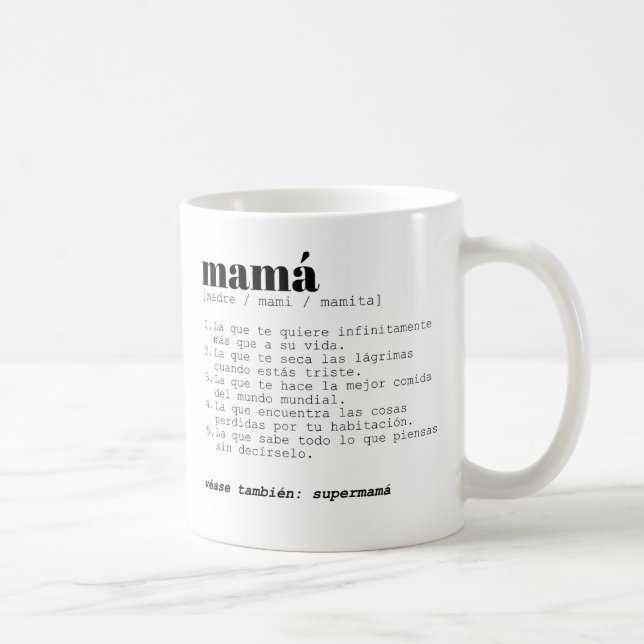 Taza - Mama Definition Coffee Mug (Right)