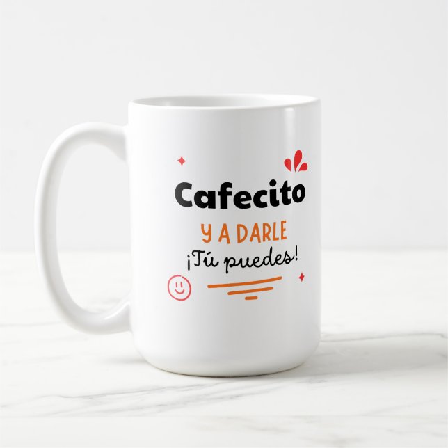 Taza motivacional Cafecito y a darle | Mug (Left)