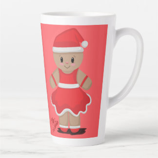 Taza para café latte con muñeco de gengibre latte mug