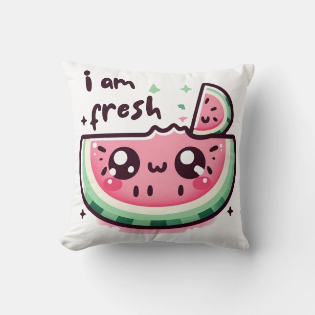 Taza Throw Pillow (Front)