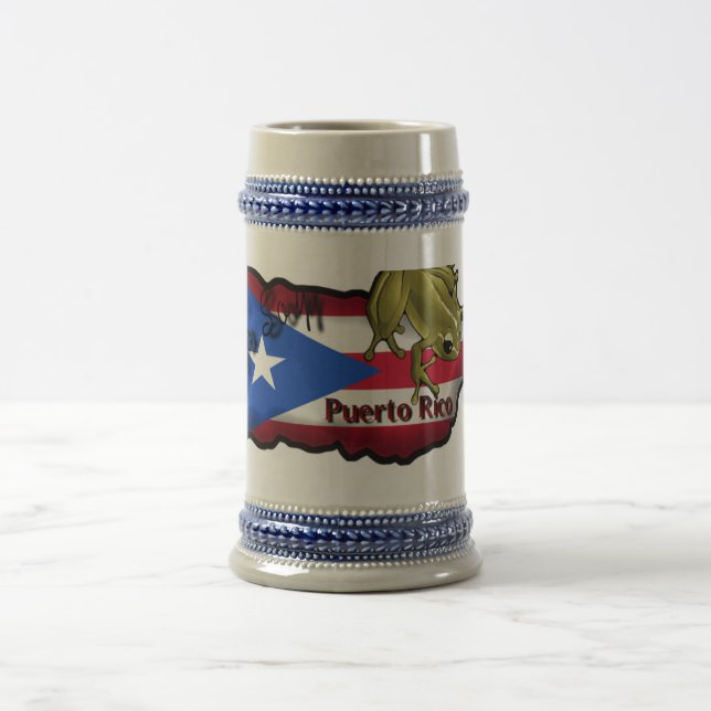 Taza Yo Soy Puerto Rico Beer Stein (Center)