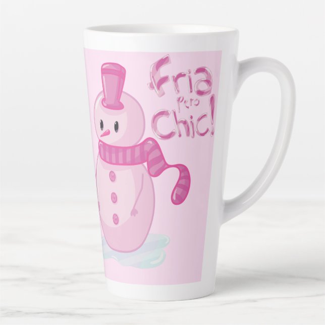 Tazas para café latte con muñeco de nieve latte mug (Right)