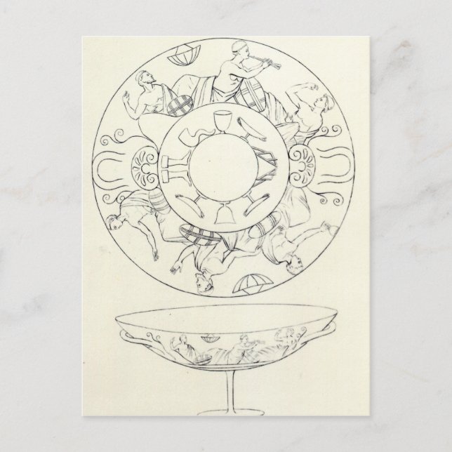 Tazza found at Tarquinia Postcard (Front)