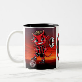 Tazza Milan calcio Two-Tone Coffee Mug