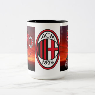 Tazza Milan calcio  Two-Tone Coffee Mug