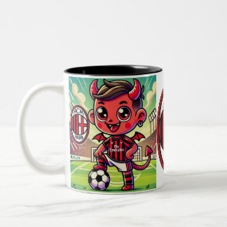 Tazza Milan calcio Two-Tone Coffee Mug