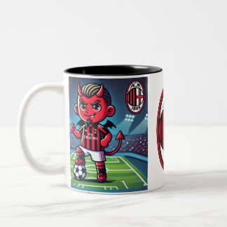 Tazza Milan calcio Two-Tone Coffee Mug