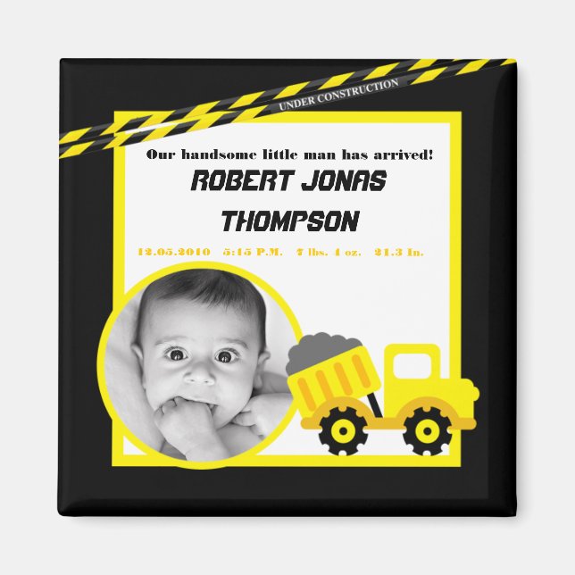 {TBA} 2"x2" Construction Announcement Magnet (Front)