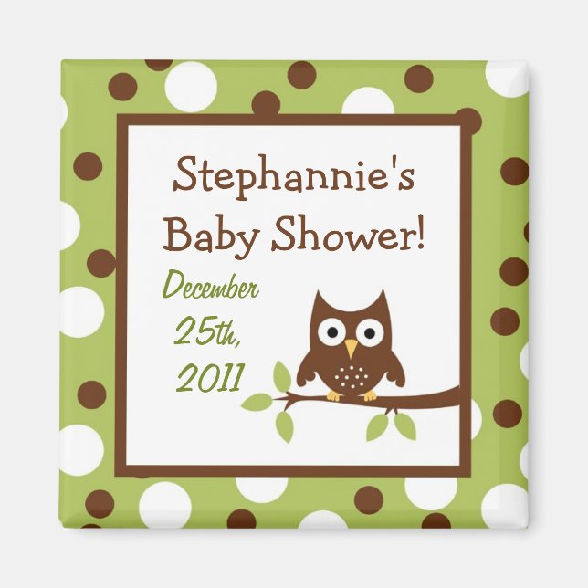 {TBA} 2"x2" Woodland Friends Party Favor Magnet (Front)