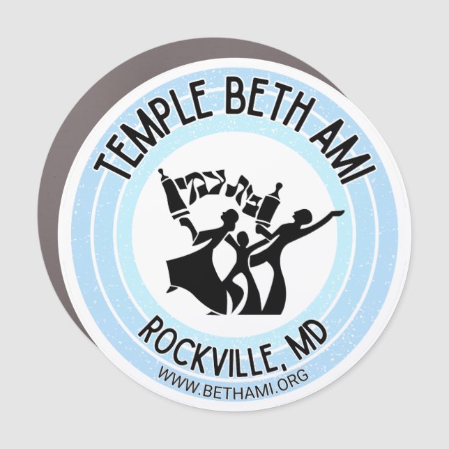 TBA 5" Round Car Magnet (Front)